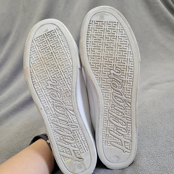 TOMMY HILFIGER LENDON Sneaker Womens 9M White Leather Red Blue Logo 5970720 - Picture 7 of 15